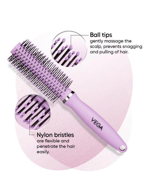 VEGA Round Hair Brush For Detangle Hair - E32-RB 2 VEGA Round Hair Brush For Detangle Hair - E32-RB