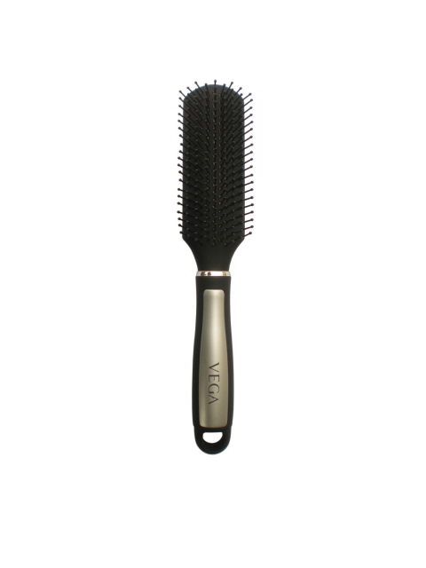 VEGA Unisex Black Flat Paddle Hair Brush