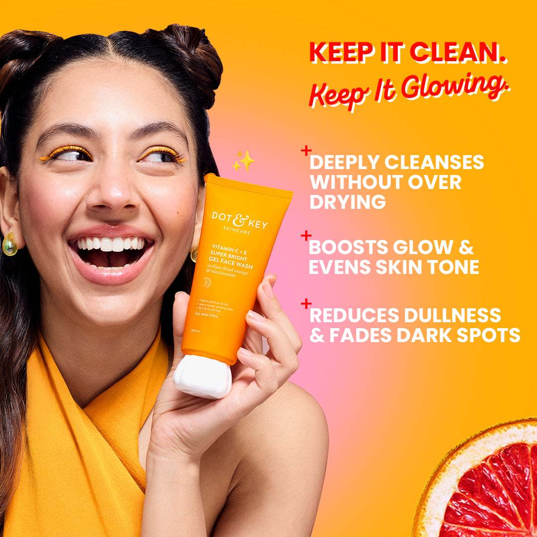 Vitamin C + E Gel Face Wash for Glowing Skin 4 Vitamin C + E Gel Face Wash for Glowing Skin