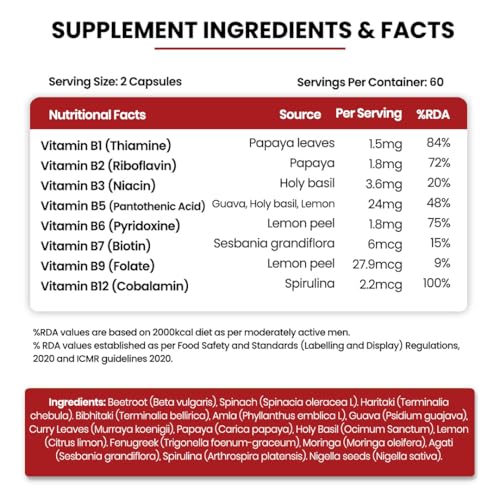 Vlado's Himalayan Organics Plant Based Vitamin B12 Supplement | B1,B2,B3,B5,B6,B7,B9,Moringa| Boost Energy Level | Good For Digestion And Nerve Health 2 Vlado's Himalayan Organics Plant Based Vitamin B12 Supplement | B1,B2,B3,B5,B6,B7,B9,Moringa| Boost Energy Level | Good For Digestion And Nerve Health