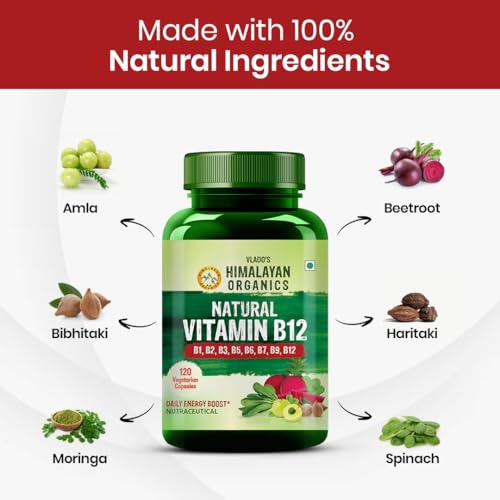 Vlado's Himalayan Organics Plant Based Vitamin B12 Supplement | B1,B2,B3,B5,B6,B7,B9,Moringa| Boost Energy Level | Good For Digestion And Nerve Health 5 Vlado's Himalayan Organics Plant Based Vitamin B12 Supplement | B1,B2,B3,B5,B6,B7,B9,Moringa| Boost Energy Level | Good For Digestion And Nerve Health