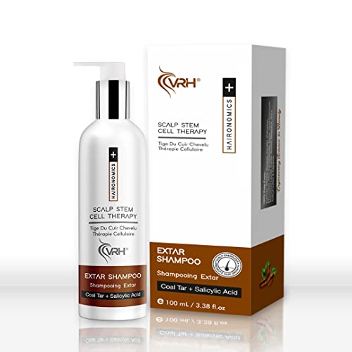 VRH Sclap Extra Shampoo with Coal Tar and 2% Salicylic Acid | Effective for Dandruff Control and Scalp Health | Gentle Cleansing Formula | 100ml 2 VRH Sclap Extra Shampoo with Coal Tar and 2% Salicylic Acid | Effective for Dandruff Control and Scalp Health | Gentle Cleansing Formula | 100ml
