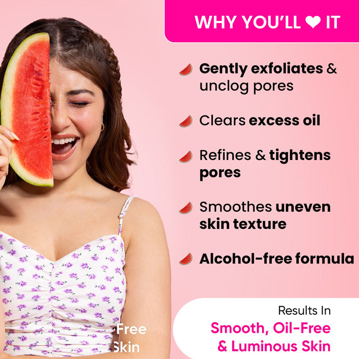 Watermelon + Glycolic Acid Toner for Pore Tightening 2 Watermelon + Glycolic Acid Toner for Pore Tightening
