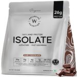Wellbeing Nutrition Whey Protein Isolate 1kg Dark Chocolate | 26g Protein, Clinically Proven Velositol for 2x Muscle Protein Synthesis, 4B CFU Probiotics, Digestive Enzymes,...