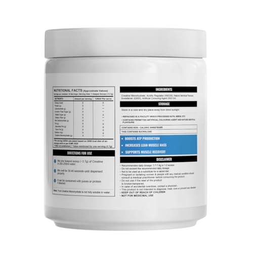 Wellcore - Pure Micronised Creatine Monohydrate | Fruit Fusion (122g, 33 Servings), Rapid Absorption, Enhanced Muscle Strength & Power, Fast Recovery, Increased Muscle Mass 2 Wellcore - Pure Micronised Creatine Monohydrate | Fruit Fusion (122g, 33 Servings), Rapid Absorption, Enhanced Muscle Strength & Power, Fast Recovery, Increased Muscle Mass