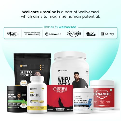 Wellcore - Pure Micronised Creatine Monohydrate | Fruit Fusion (122g, 33 Servings), Rapid Absorption, Enhanced Muscle Strength & Power, Fast Recovery, Increased Muscle Mass 6 Wellcore - Pure Micronised Creatine Monohydrate | Fruit Fusion (122g, 33 Servings), Rapid Absorption, Enhanced Muscle Strength & Power, Fast Recovery, Increased Muscle Mass