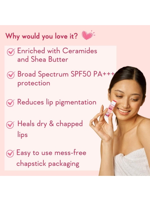 WishCare Ceramide Tinted Lip Balm With SPF50 PA+++ - 5g 3 WishCare Ceramide Tinted Lip Balm With SPF50 PA+++ - 5g