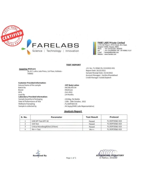 WishCare SPF50 Niacinamide Sunscreen Body Lotion with No White Cast - 200ml 3 WishCare SPF50 Niacinamide Sunscreen Body Lotion with No White Cast - 200ml