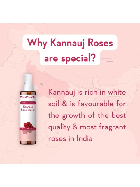 WishCare Unisex Red Pure & Natural Kannauj Rose Water For Skin, Face & Hair 200 ml 5 WishCare Unisex Red Pure & Natural Kannauj Rose Water For Skin, Face & Hair 200 ml