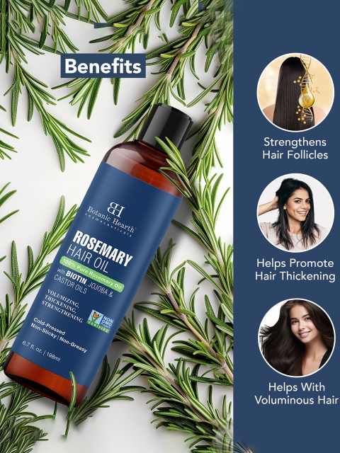 Botanic Hearth Rosemary Hair Oil With Biotin & Jojoba - 198ml 3 Botanic Hearth Rosemary Hair Oil With Biotin & Jojoba - 198ml