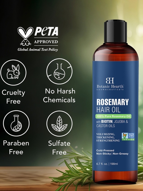 Botanic Hearth Rosemary Hair Oil With Biotin & Jojoba - 198ml 5 Botanic Hearth Rosemary Hair Oil With Biotin & Jojoba - 198ml
