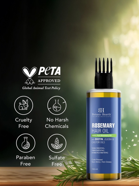 Botanic Hearth Rosemary Hair Oil With Jojoba 150 ml 4 Botanic Hearth Rosemary Hair Oil With Jojoba 150 ml