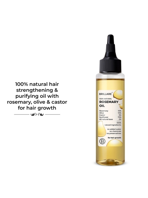 BRILLARE Natural Rosemary Hair Oil For Hair Growth - 100ml 3 BRILLARE Natural Rosemary Hair Oil For Hair Growth - 100ml