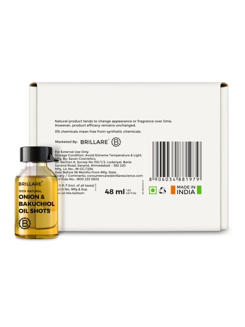 BRILLARE Sustainable Set of 8 Hair Fall Control Oil Shots to Reduce Seasonal Hair Fall - 6 ml Each 2 BRILLARE Sustainable Set of 8 Hair Fall Control Oil Shots to Reduce Seasonal Hair Fall - 6 ml Each