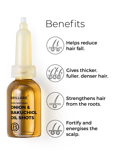 BRILLARE Sustainable Set of 8 Hair Fall Control Oil Shots to Reduce Seasonal Hair Fall - 6 ml Each 6 BRILLARE Sustainable Set of 8 Hair Fall Control Oil Shots to Reduce Seasonal Hair Fall - 6 ml Each
