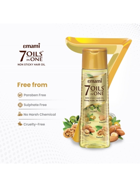 Emami 7 Oils in One Hair Oil to Make Hair 20x Stronger & Manageable - 500ml 2 Emami 7 Oils in One Hair Oil to Make Hair 20x Stronger & Manageable - 500ml