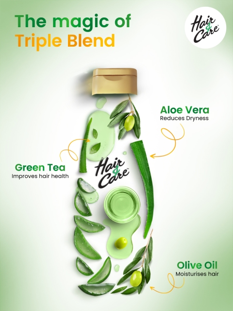 Hair & Care Pack of 2 Aloe Vera, Olive Oil & Green Tea Damage Repair Hair Oil - 300ml Each 3 Hair & Care Pack of 2 Aloe Vera, Olive Oil & Green Tea Damage Repair Hair Oil - 300ml Each