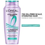 LOreal Paris Hyaluron Pure 72H Purifying Shampoo for Oily Scalp - Dry Hair - 340ml