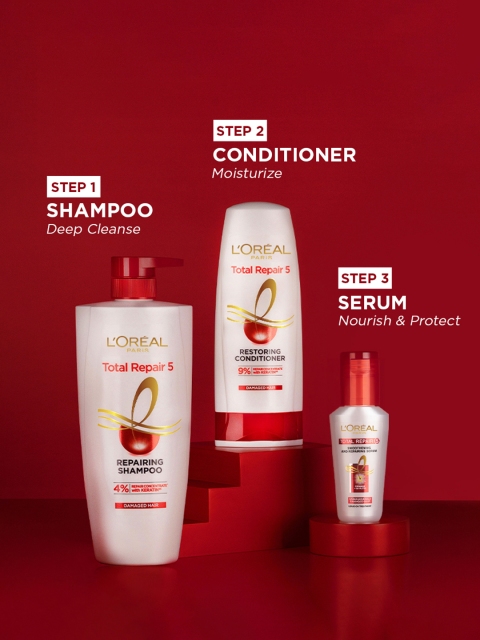 LOreal Paris Total Repair 5 Repairing Shampoo with Keratin XS Technology - 340 ml 6 LOreal Paris Total Repair 5 Repairing Shampoo with Keratin XS Technology - 340 ml