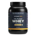 Nutrabay Gold Tri-Blend Whey Protein - 1 Kg (2.2 Lb), Mango Milkshake