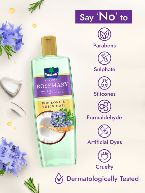 Parachute Advanced Rosemary-Enriched Coconut Hair Oil - 300 ml 6 Parachute Advanced Rosemary-Enriched Coconut Hair Oil - 300 ml