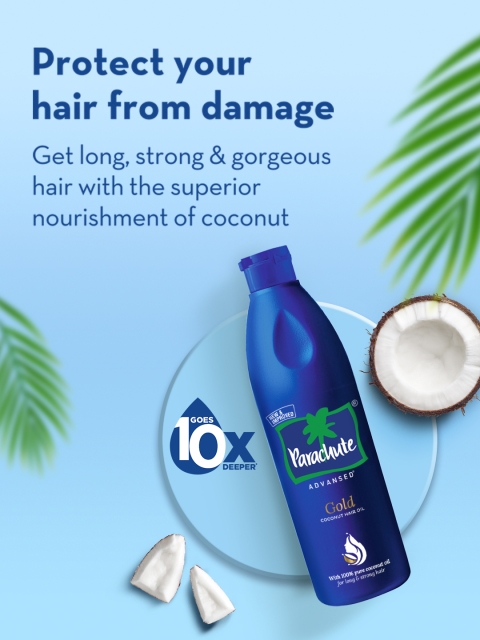 Parachute Advansed Gold Coconut Hair Oil for Long & Strong Hair - 400 ml 3 Parachute Advansed Gold Coconut Hair Oil for Long & Strong Hair - 400 ml