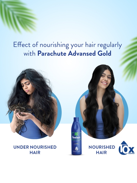 Parachute Advansed Set of 2 Gold Coconut Hair Oil -800 ml 6 Parachute Advansed Set of 2 Gold Coconut Hair Oil -800 ml