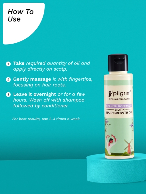 Pilgrim Spanish Rosemary & Biotin Growth Oil - 100ml 5 Pilgrim Spanish Rosemary & Biotin Growth Oil - 100ml