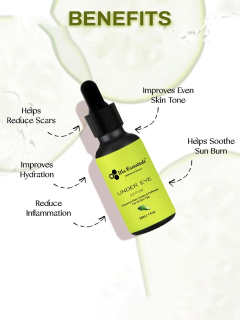Blu Essentials Under Eye Serum For Dark Circles With Aloevera & Cucumber - 30 ml 2 Blu Essentials Under Eye Serum For Dark Circles With Aloevera & Cucumber - 30 ml