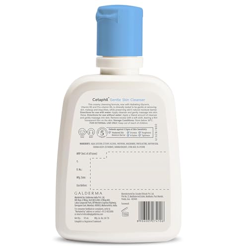 Cetaphil Paraben, Sulphate-Free Gentle Skin Hydrating Face Wash Cleanser with Niacinamide, Vitamin B5 for Dry to Normal, Sensitive Skin - 125 ml 2 Cetaphil Paraben, Sulphate-Free Gentle Skin Hydrating Face Wash Cleanser with Niacinamide, Vitamin B5 for Dry to Normal, Sensitive Skin - 125 ml
