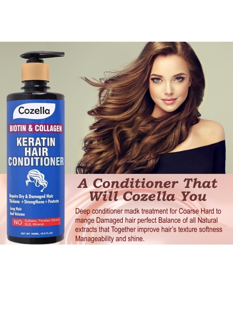 COZELLA Set of Biotin & Collagen Keratin Hair Shampoo+Conditioner+Serum 3 COZELLA Set of Biotin & Collagen Keratin Hair Shampoo+Conditioner+Serum