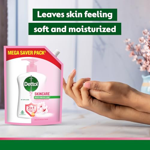 Dettol Liquid Handwash Refill – Skincare Hand Wash- 1350ml | pH Balanced | 10x Better Germ Protection 6 Dettol Liquid Handwash Refill – Skincare Hand Wash- 1350ml | pH Balanced | 10x Better Germ Protection