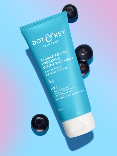DOT & KEY Barrier Repair Probiotics 5 Ceramides pH5.5 Hydrating Gentle Face Wash - 100ml