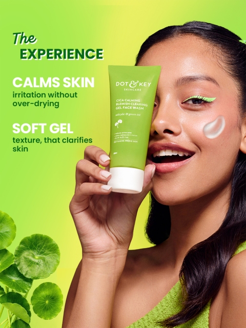 DOT & KEY Cica Anti-Acne Facewash with 2% Salicylic & Green Tea- Cleanses Pores - 100ml 2 DOT & KEY Cica Anti-Acne Facewash with 2% Salicylic & Green Tea- Cleanses Pores - 100ml