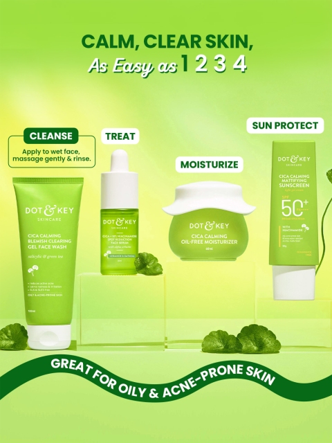 DOT & KEY Cica Anti-Acne Facewash with 2% Salicylic & Green Tea- Cleanses Pores - 100ml 6 DOT & KEY Cica Anti-Acne Facewash with 2% Salicylic & Green Tea- Cleanses Pores - 100ml
