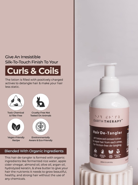 EARTH THERAPY Set Of 3 Serum - De-Tangler & Anti-Dandruff Hair Tonic 3 EARTH THERAPY Set Of 3 Serum - De-Tangler & Anti-Dandruff Hair Tonic