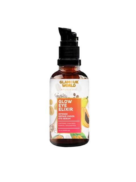 Glamour World Ayurvedic Glow Eye Elixir Intense Repair Under Eye Serum - 20ml
