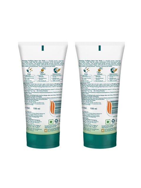 Himalaya Set of 2 Purifying Neem Face Wash - 150ml each 2 Himalaya Set of 2 Purifying Neem Face Wash - 150ml each