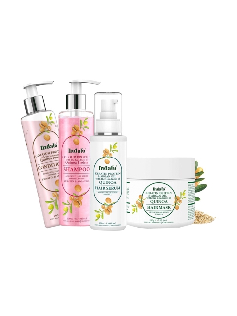 INDALO Quinoa Protein Colour Protect Shampoo & Conditioner with Hair Repair Serum & Mask
