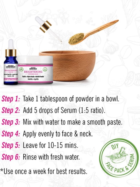 KEYA SETH Aromatherapy Brightening Powder Pack & Serum Gift Set 4 KEYA SETH Aromatherapy Brightening Powder Pack & Serum Gift Set