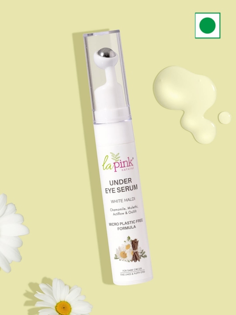 La Pink Under Eye Serum Roll-on with Niacinamide for Dark Circles & Puffy Eyes - 15 ml