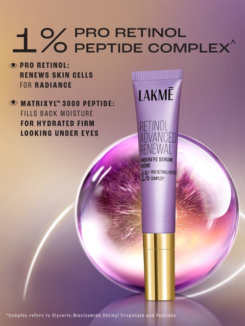 Lakme Skin Ultime Retinol Advanced Renewal Undereye Serum Creme - 15 g 6 Lakme Skin Ultime Retinol Advanced Renewal Undereye Serum Creme - 15 g
