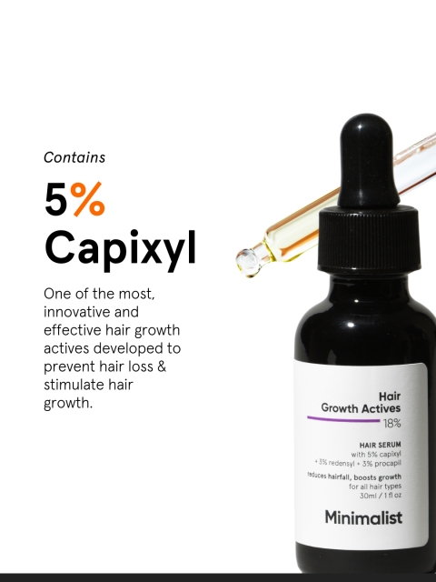 Minimalist 18% Hair Growth Actives Hair Serum - 30 ml 6 Minimalist 18% Hair Growth Actives Hair Serum - 30 ml