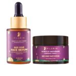 Pilgrim Set Of 2 Magenta Red Vine Face Serum & Scrub