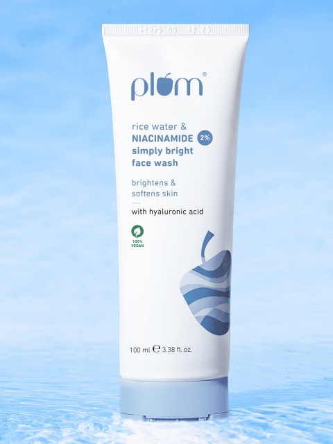 Plum Simply Bright 2% Niacinamide Face Wash With Rice Water-100ml