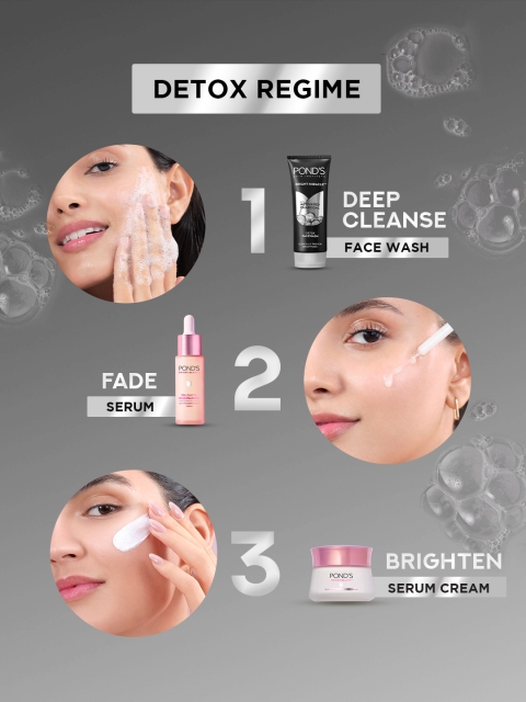 Ponds Bright Miracle Detox Facewash with 10X Power of Charcoal, 200gm 6 Ponds Bright Miracle Detox Facewash with 10X Power of Charcoal, 200gm