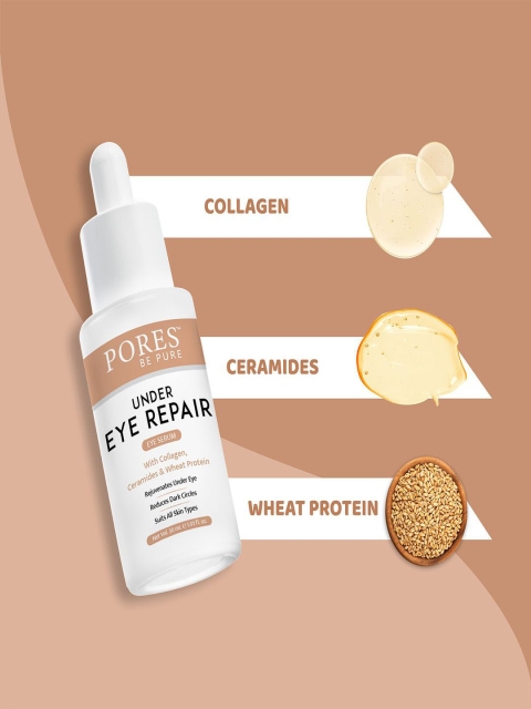 PORES Be Pure Set Of 2 Under Eye Repair Eye Serum with Collagen & Ceramides - 30ml each 5 PORES Be Pure Set Of 2 Under Eye Repair Eye Serum with Collagen & Ceramides - 30ml each
