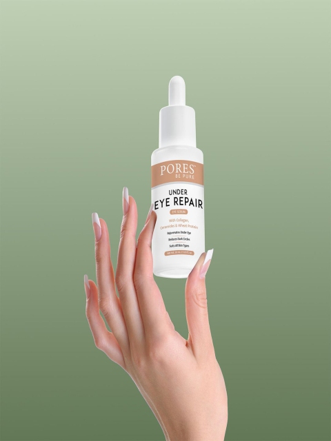 PORES Be Pure Under Eye Repair Collagen Eye Serum with Ceramides & Wheat Protein - 30ml 4 PORES Be Pure Under Eye Repair Collagen Eye Serum with Ceramides & Wheat Protein - 30ml