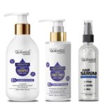 Quemico Professionnel Set Of 3 Keratin Protein Shampoo Conditioner & Hair Serum 500ml