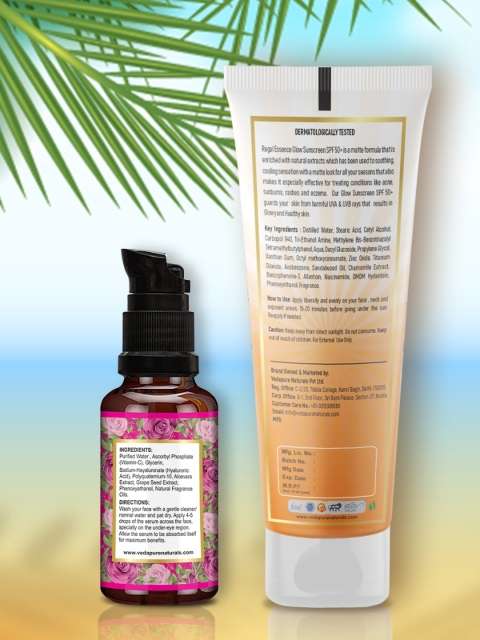Regal Essence Glow Sunscreen PF 50+ with Vitamin C Serum Combo 2 Regal Essence Glow Sunscreen PF 50+ with Vitamin C Serum Combo